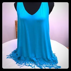Lane Bryant Fringed Top